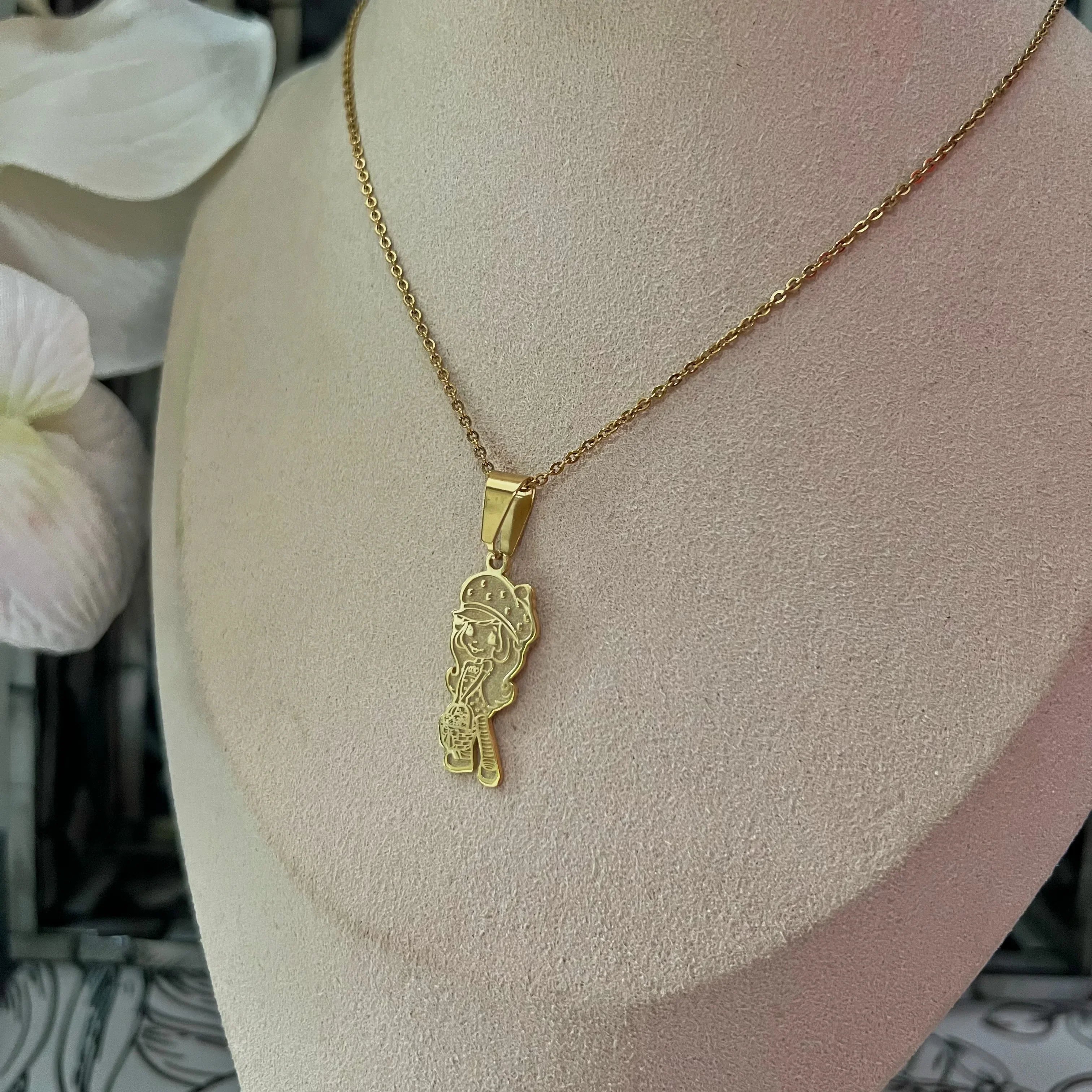 Custom Retro Strawberry Shortcake Necklace - Camillaboutiqueshop