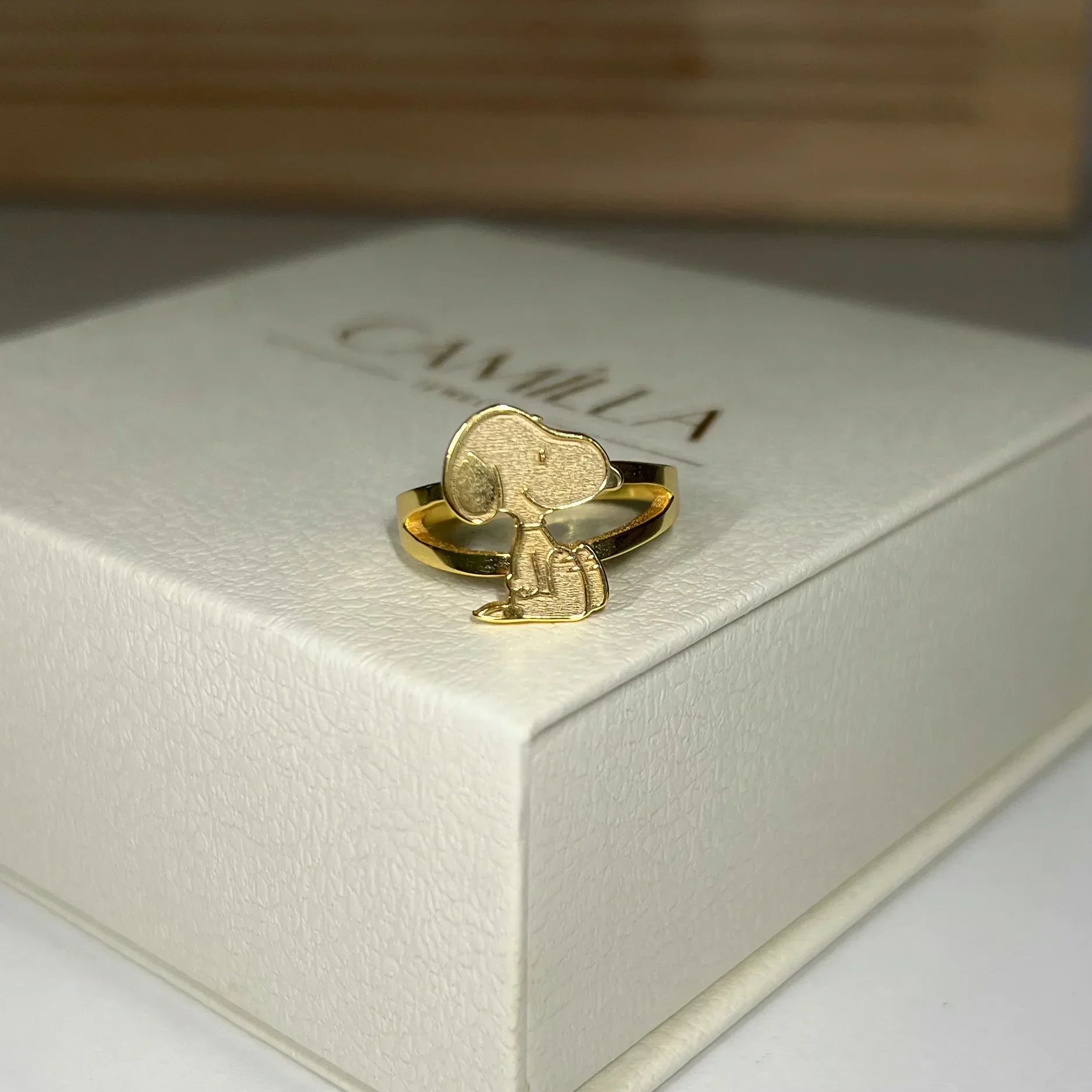 Snoopy Sterling Silver Ring - Camillaboutiqueshop