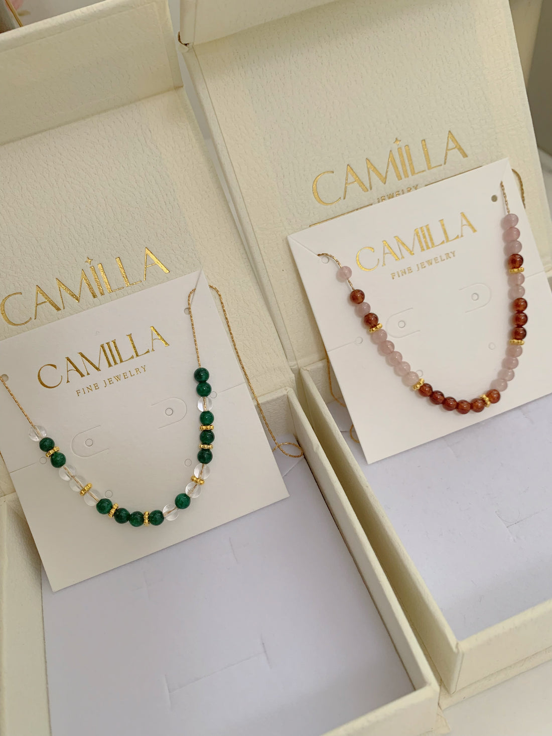 Custom Birthstone Morse Code Necklace - camillaboutiqueshop