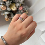 1-7 BIRTHSTONE SINGLE BAND RING - camillaboutiqueshop
