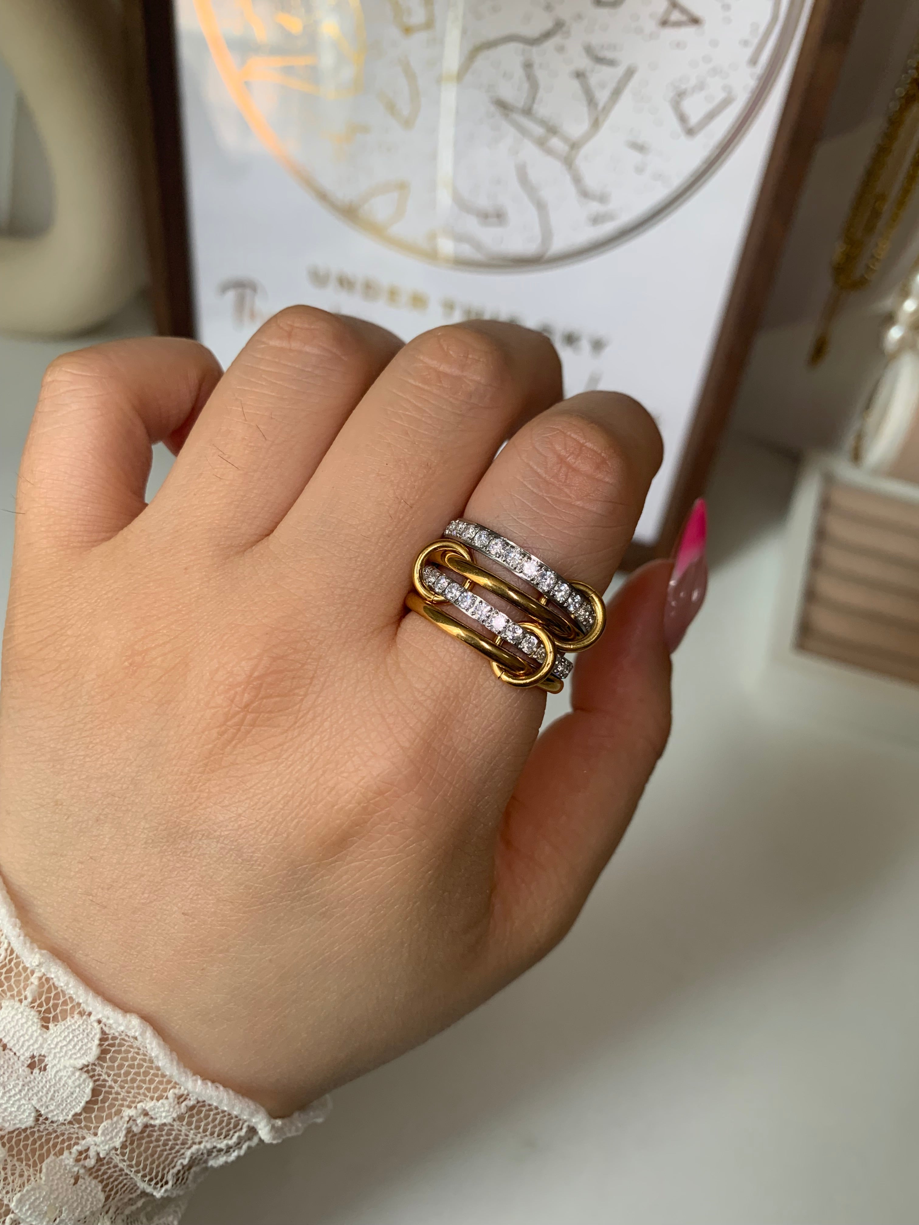 Roxy Interlock Stacking Ring - camillaboutiqueshop