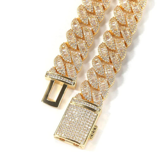 16mm Baguette Cuban Link Bracelet - Camillaboutiqueshop