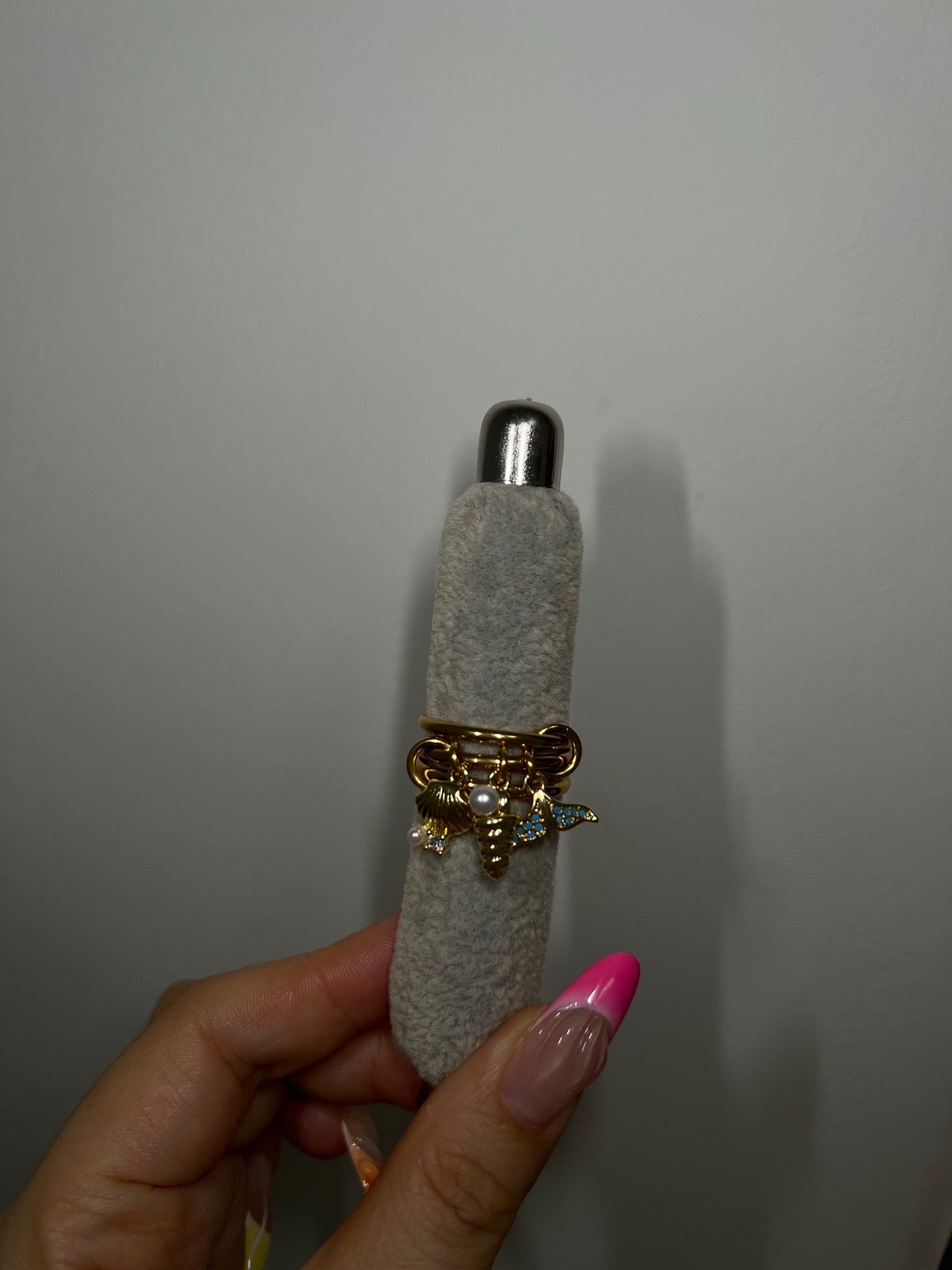 Ocean Inspired Charm Ring