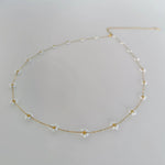 18K Gold Pearl Flower Waist Chain - camillaboutiqueshop