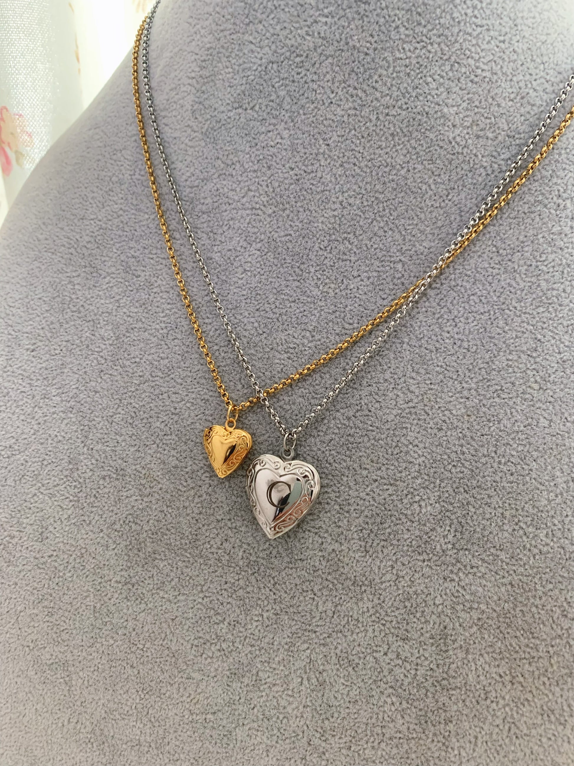 Heart Locket Necklace With Picture - camillaboutiqueshop