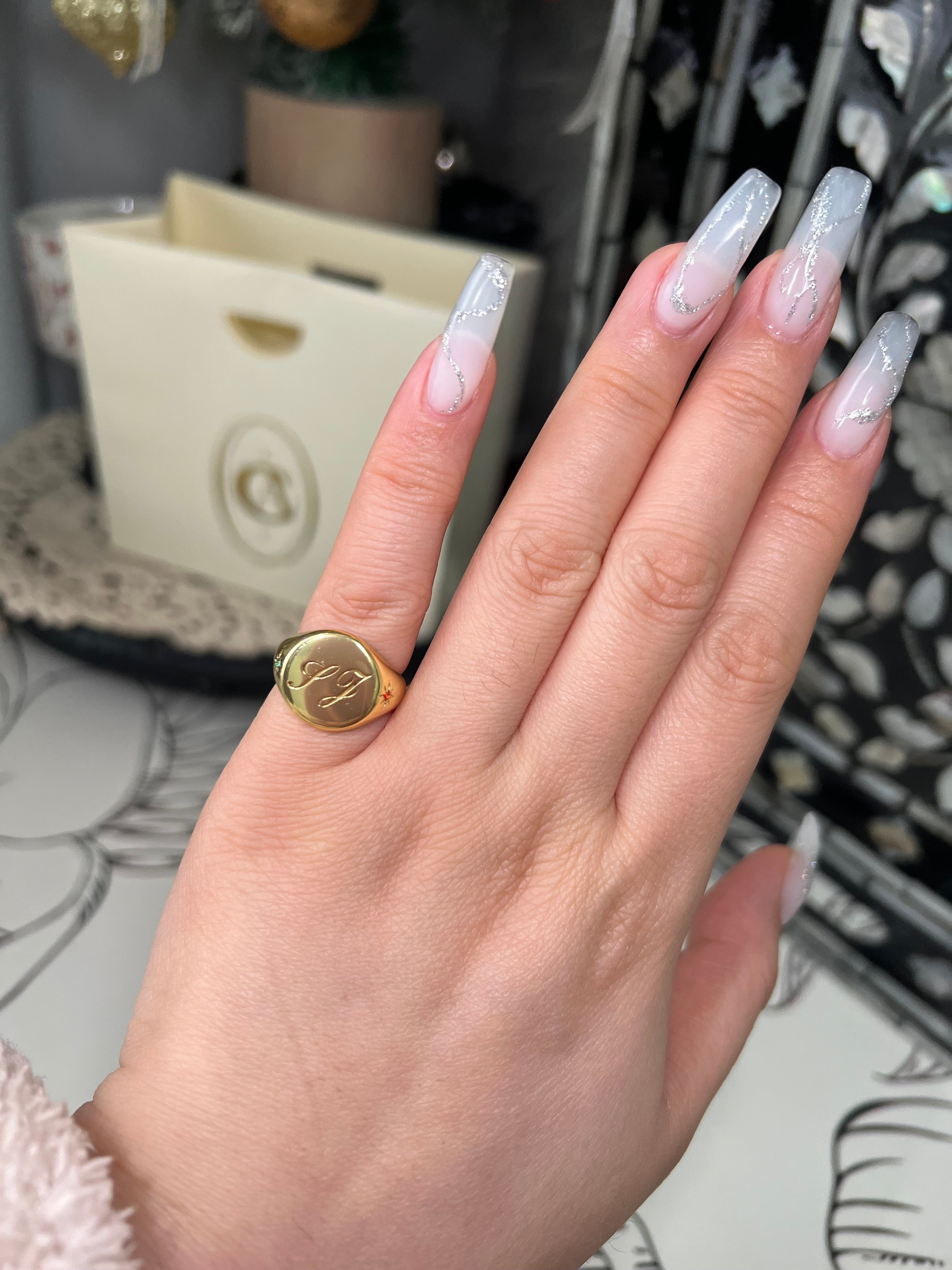Custom Signet Pinky Ring -camillaboutiqueshop