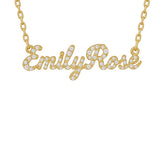 Custom Pave Script Name Necklace -camillaboutiqueshop