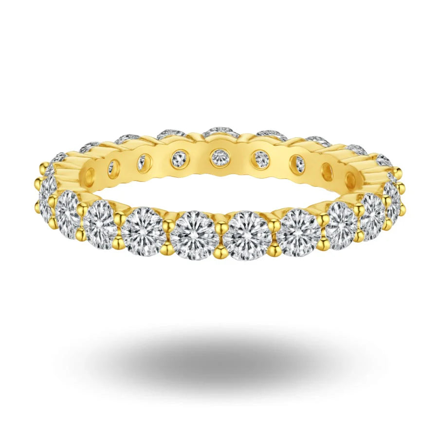 3MM ROUND CUT ETERNITY BAND -camillaboutiqueshop