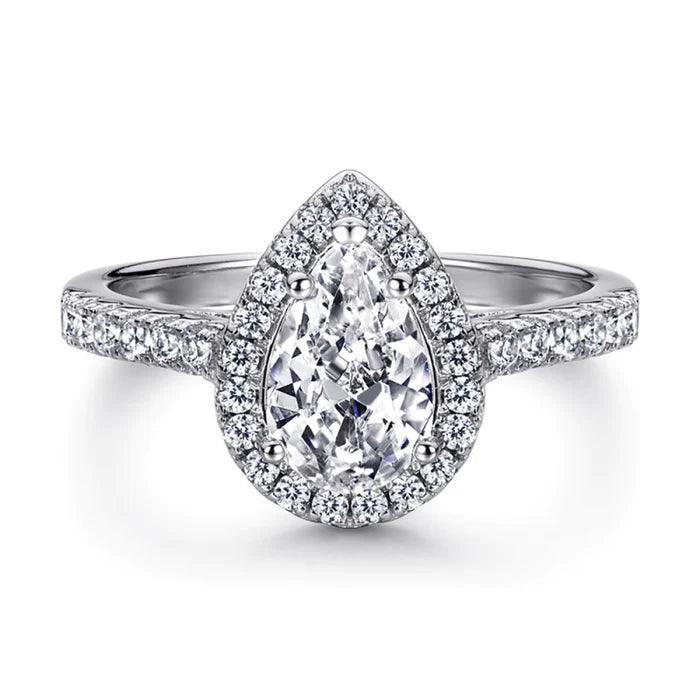 2.0 CT PEAR CUT RING - camillaboutiqueshop