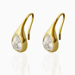 Pear Bezel Earrings -camillaboutiqueshop