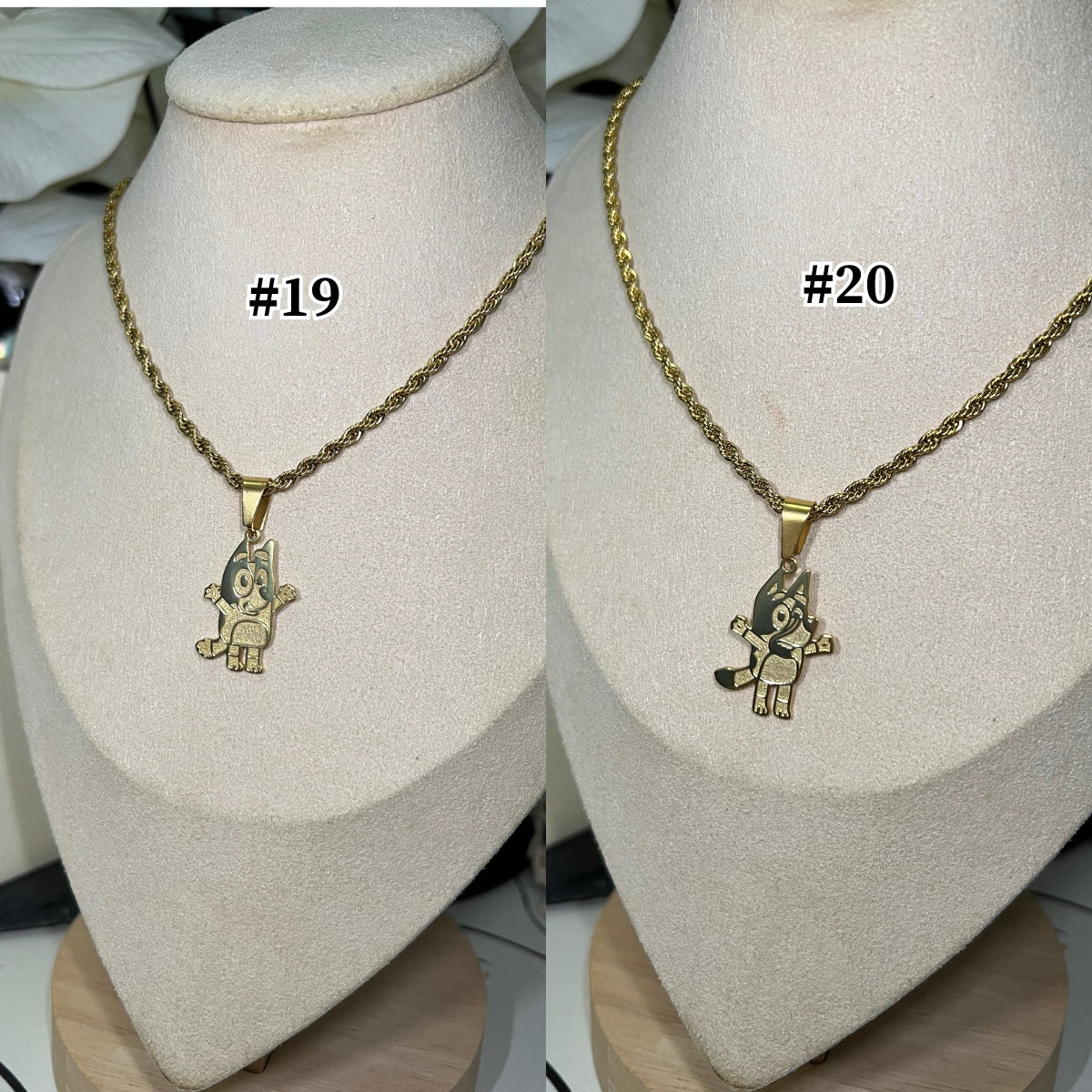 Custom Blue*y & Bingo Pendant Necklace -camillaboutiqueshop