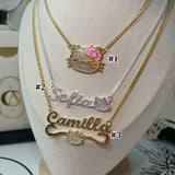 Diamond HK Name Necklace -camillaboutiqueshop