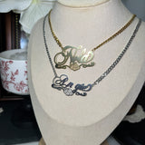 Strawberry Name Necklace