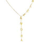 Custom Lariat Name Necklace -camillaboutiqueshop