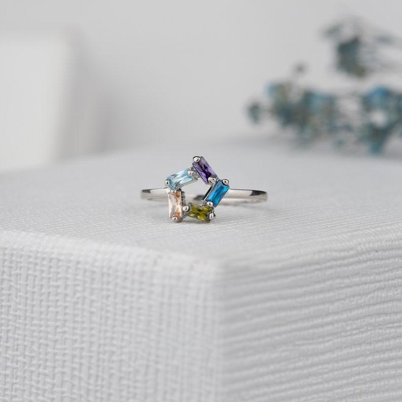 3-6 BAGUETTE BIRTHSTONES RING - Camillaboutiqueshop