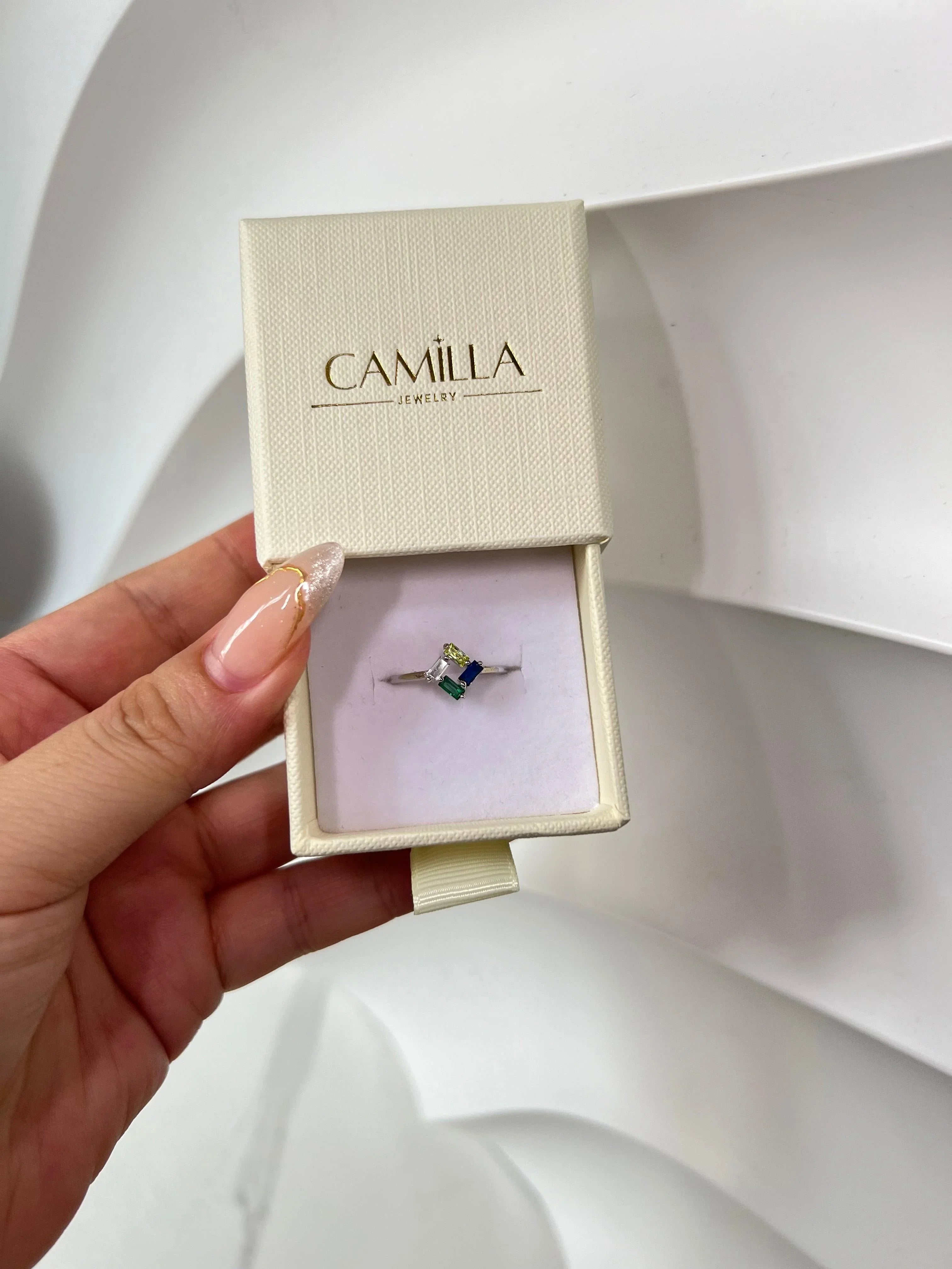 3-6 BAGUETTE BIRTHSTONES RING - camillaboutiqueshop