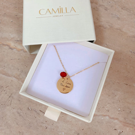Actual Handwriting Necklace - camillajewelry