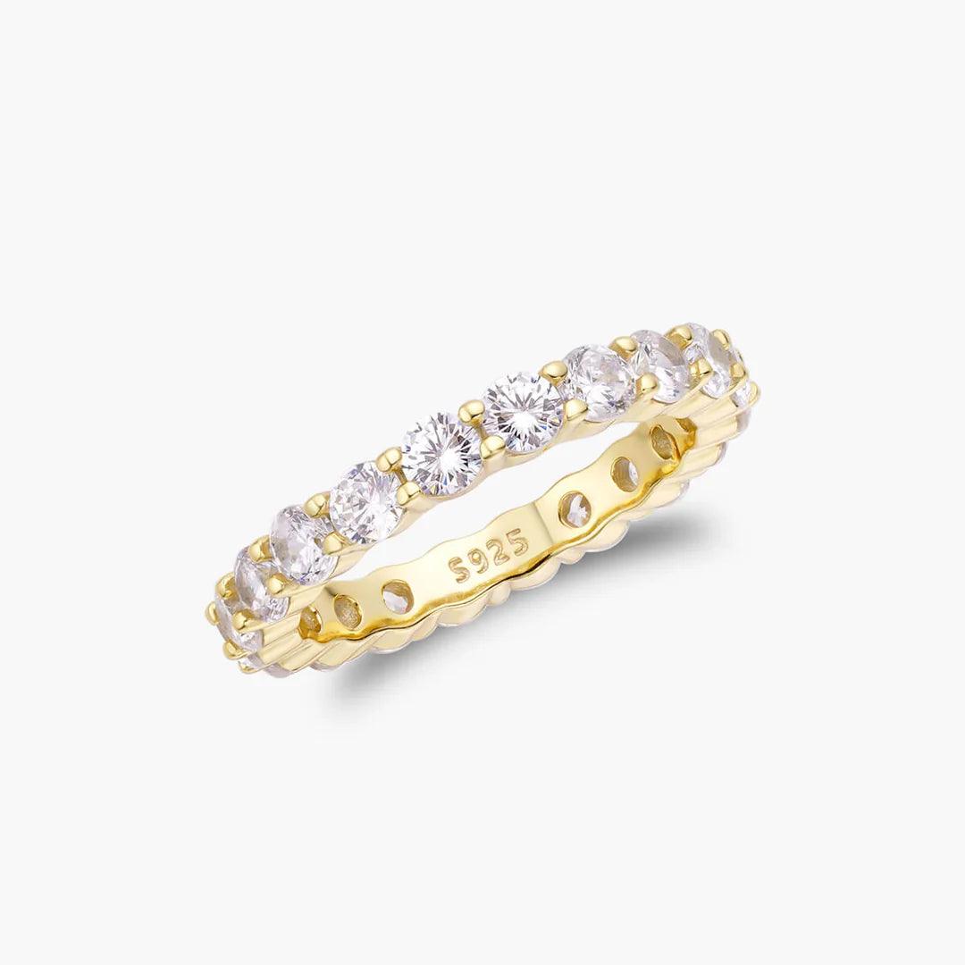 3MM ROUND CUT ETERNITY BAND - Camillaboutiqueshop