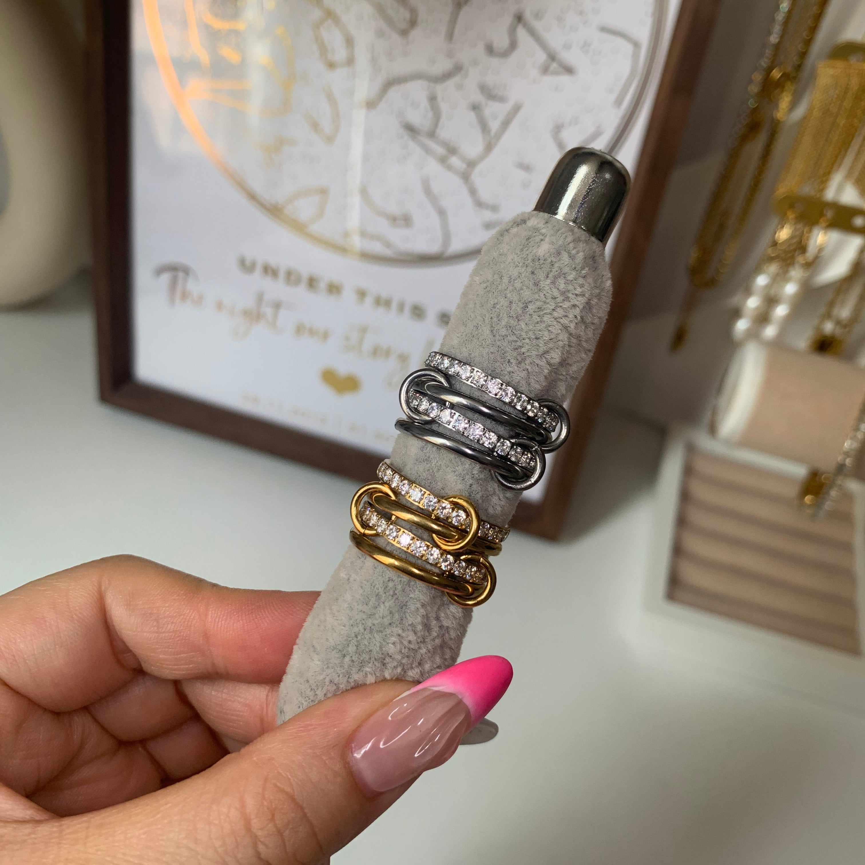 Hailey Interlocking Ring Stack - camillaboutiqueshop