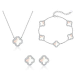Mother Of Pearl Clover Jewelry Set - camillaboutiqueshop