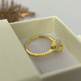 Bow Heart Promise Ring -camillaboutiqueshop