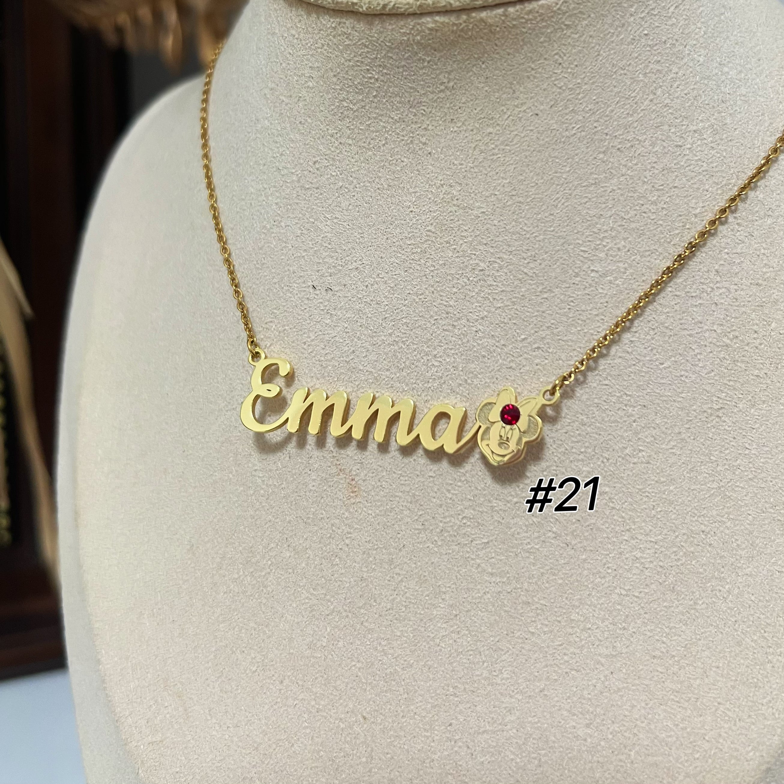 Custom Cartoon Name Necklace