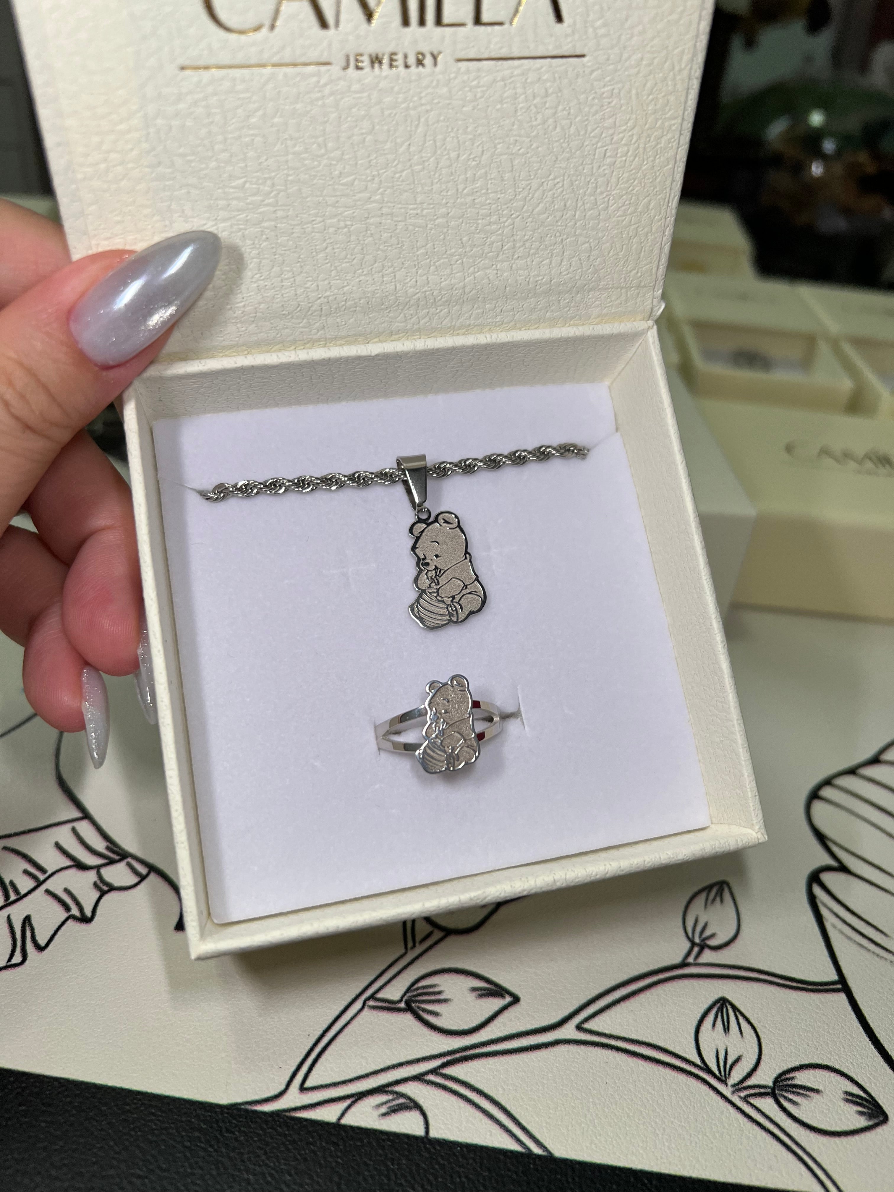 Winnie The Pooh Sterling Silver Ring