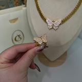 Custom Pink Butterfly Rolex Ring -camillaboutiqueshop