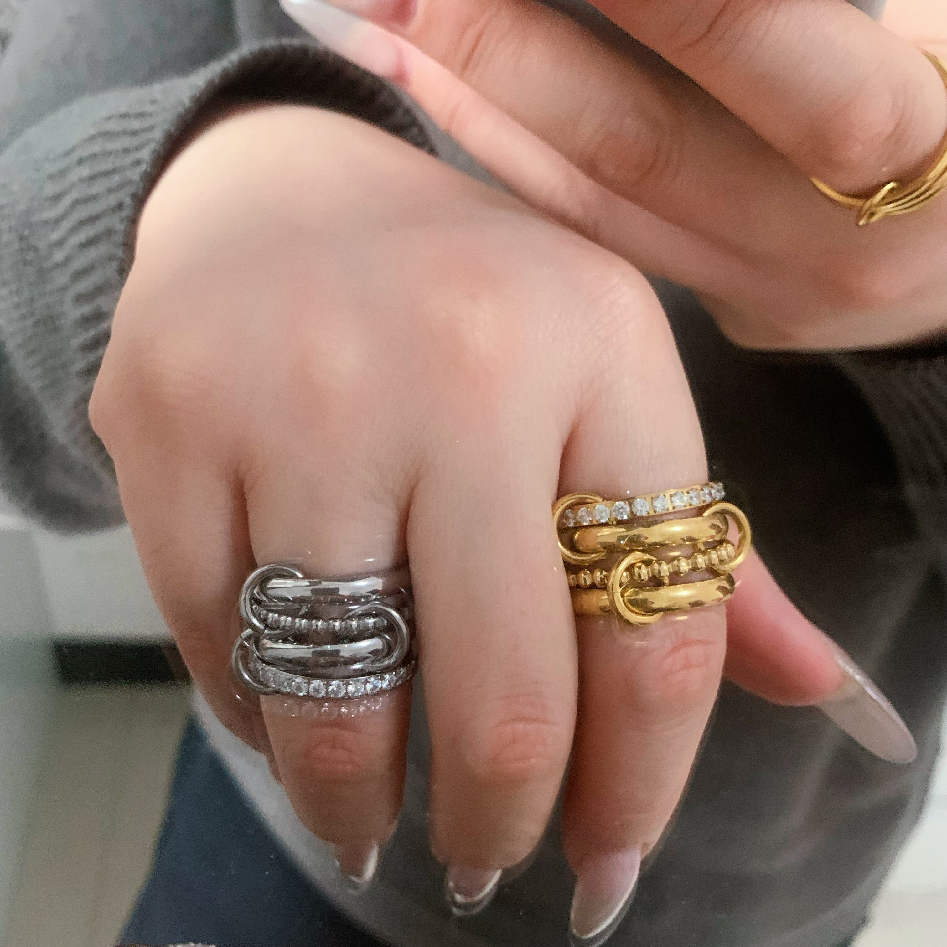 Lana Interlock Stacking Ring