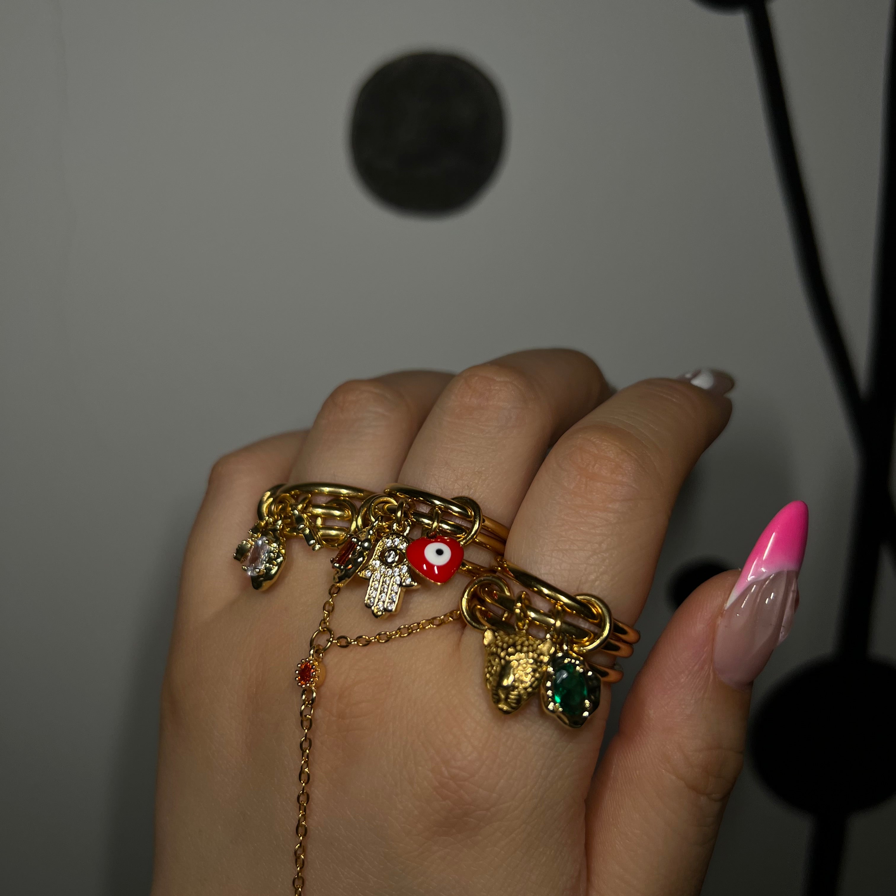 Ruby Evil Charm Ring - camillaboutiqueshop