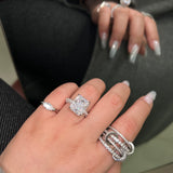 4CT Yara Luxe Radiant Cut Ring