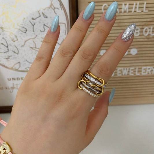 Julia  Interlock Stacking Ring