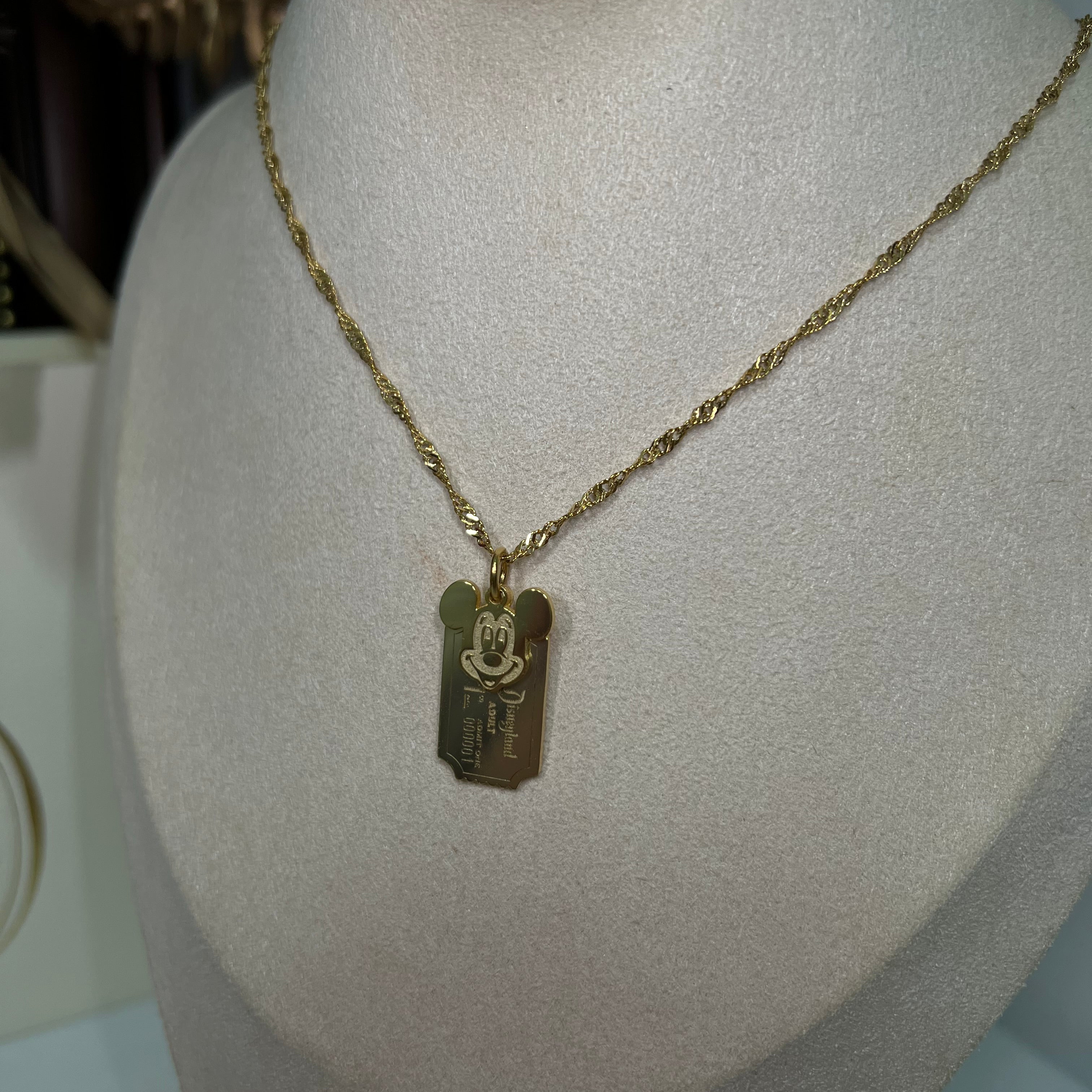 Custom Mouse & Castle Pendant Necklace -camillaboutiqueshop