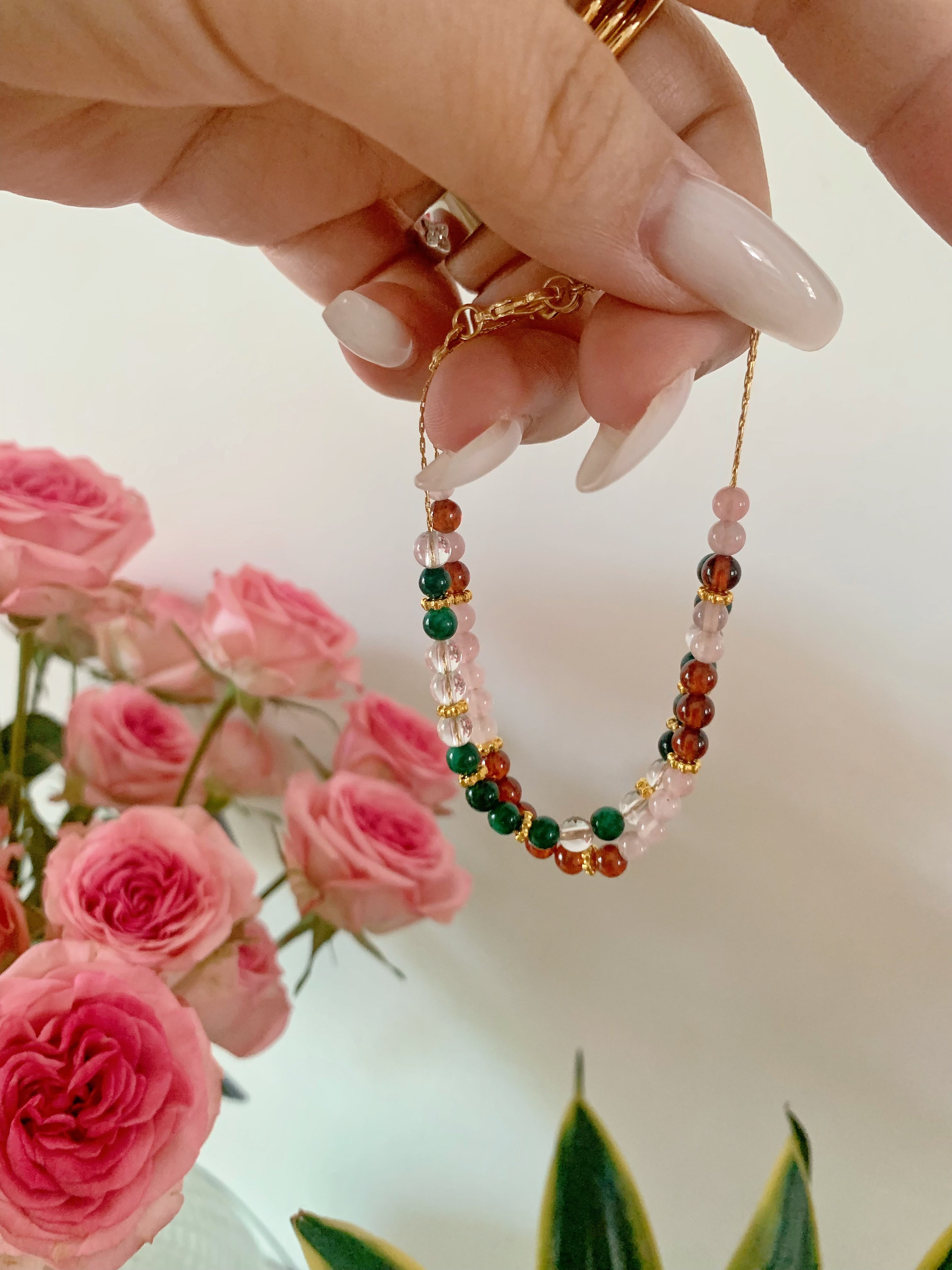 Custom Birthstone Morse Code Bracelet - camillaboutiqueshop