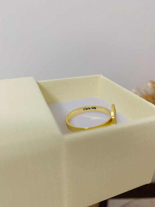 Erdbeer-Shortcake-Ring aus Sterlingsilber mit Ganzkörper-Design