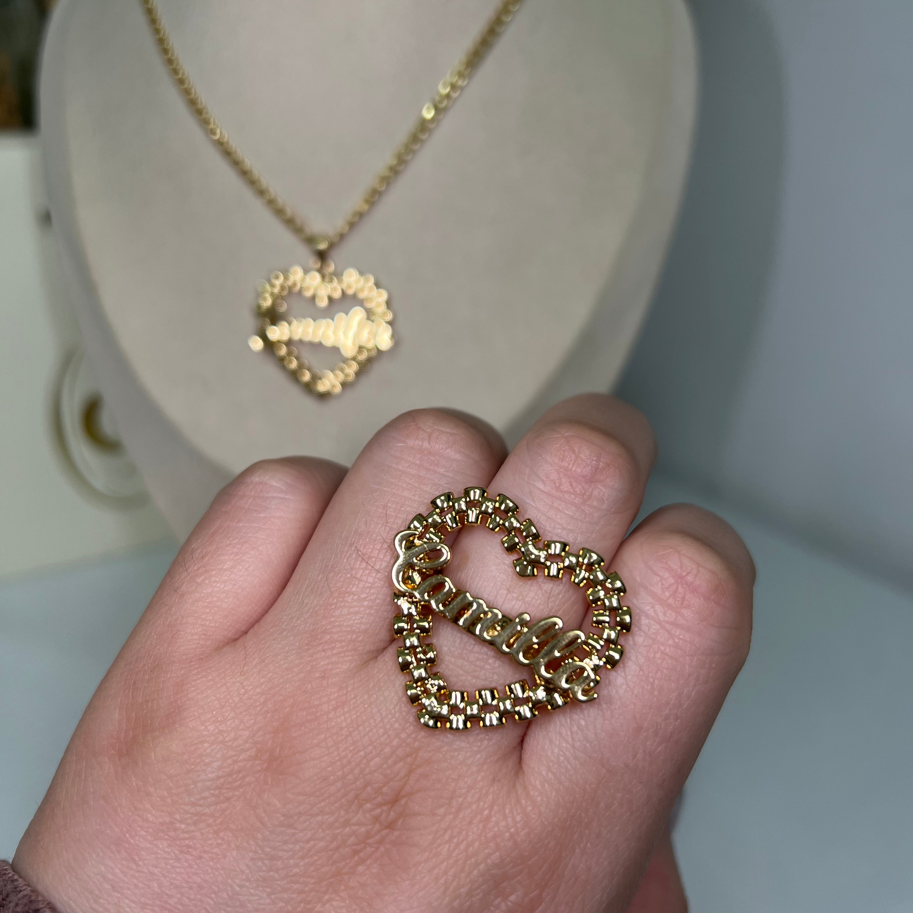 Custom Heart Rolex Name Ring -camillaboutiqueshop