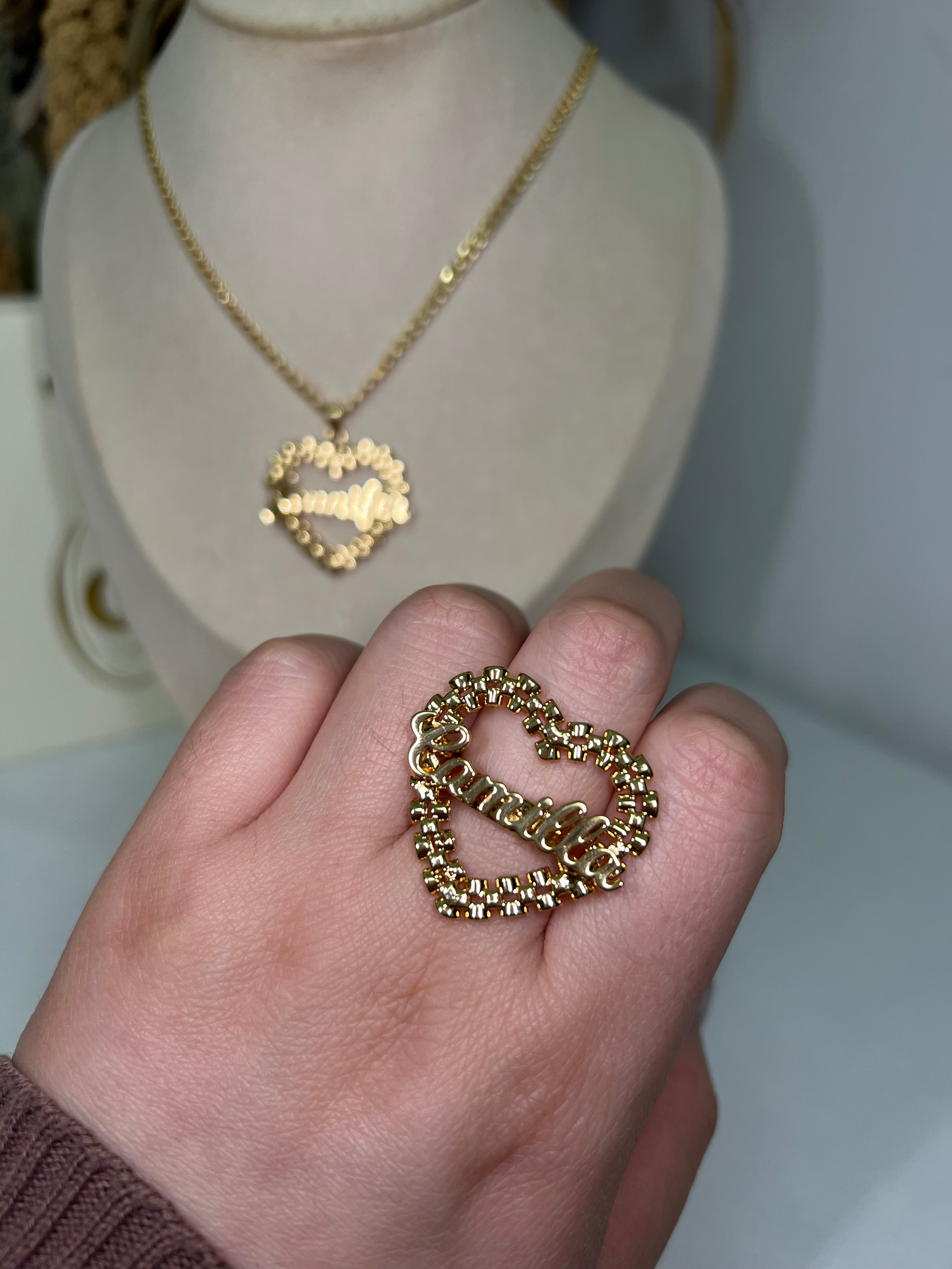 Custom Heart Rolex Name Ring -camillaboutiqueshop