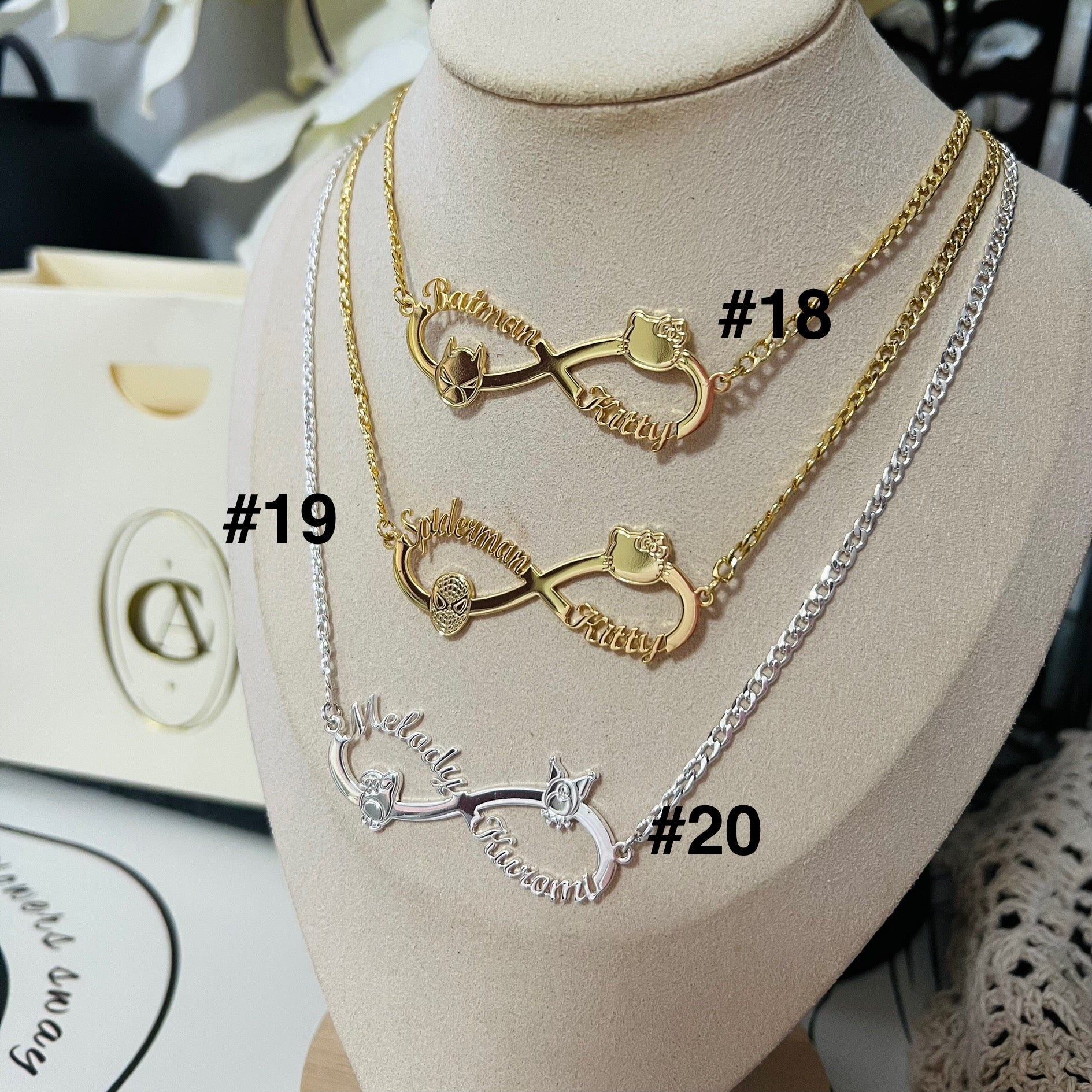 Custom Cartoon Name Necklace