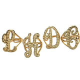 Cursive Initial Ring -camillaboutiqueshop