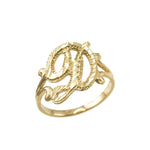 Cursive Letter Ring -camillaboutiqueshop