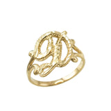 Cursive Letter Ring -camillaboutiqueshop