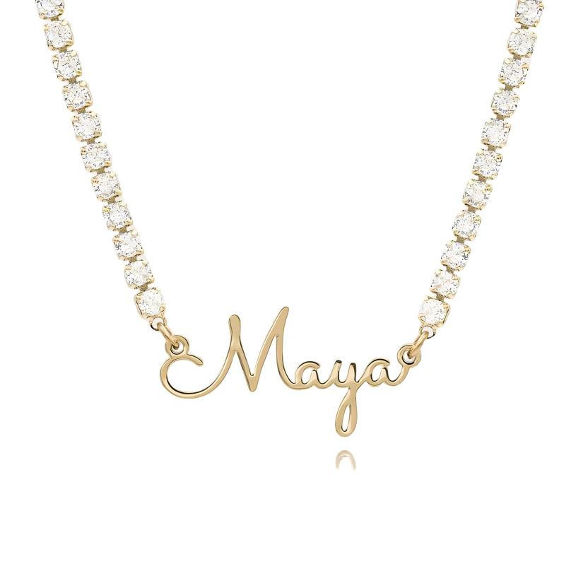 Custom Name Tennis Necklace -camillaboutiqueshop