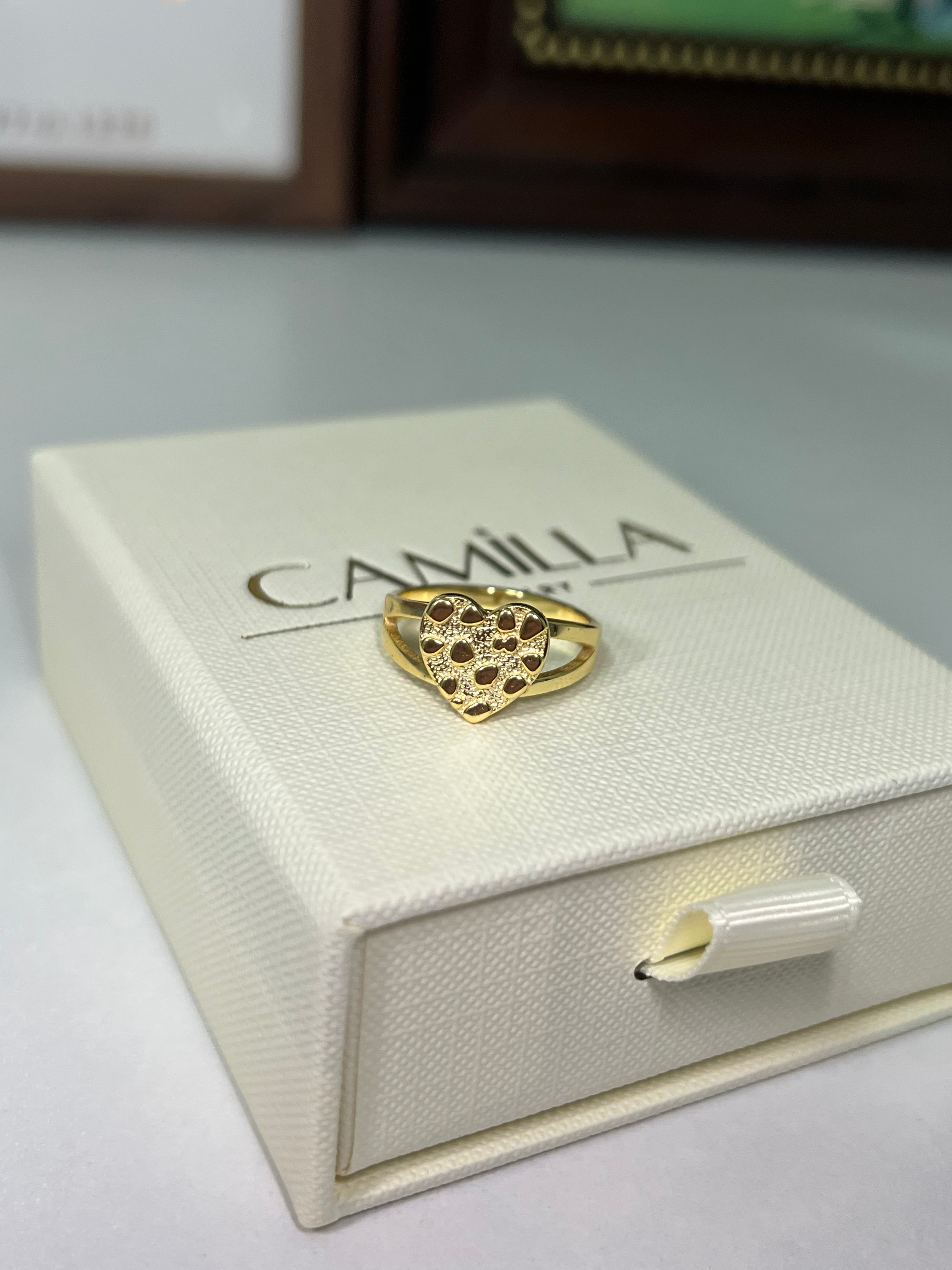 Heart Nugget Ring -camillaboutiqueshop