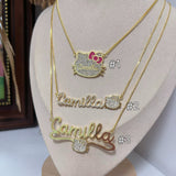 Diamond HK Name Necklace-Sterling Silver -camillaboutiqueshop