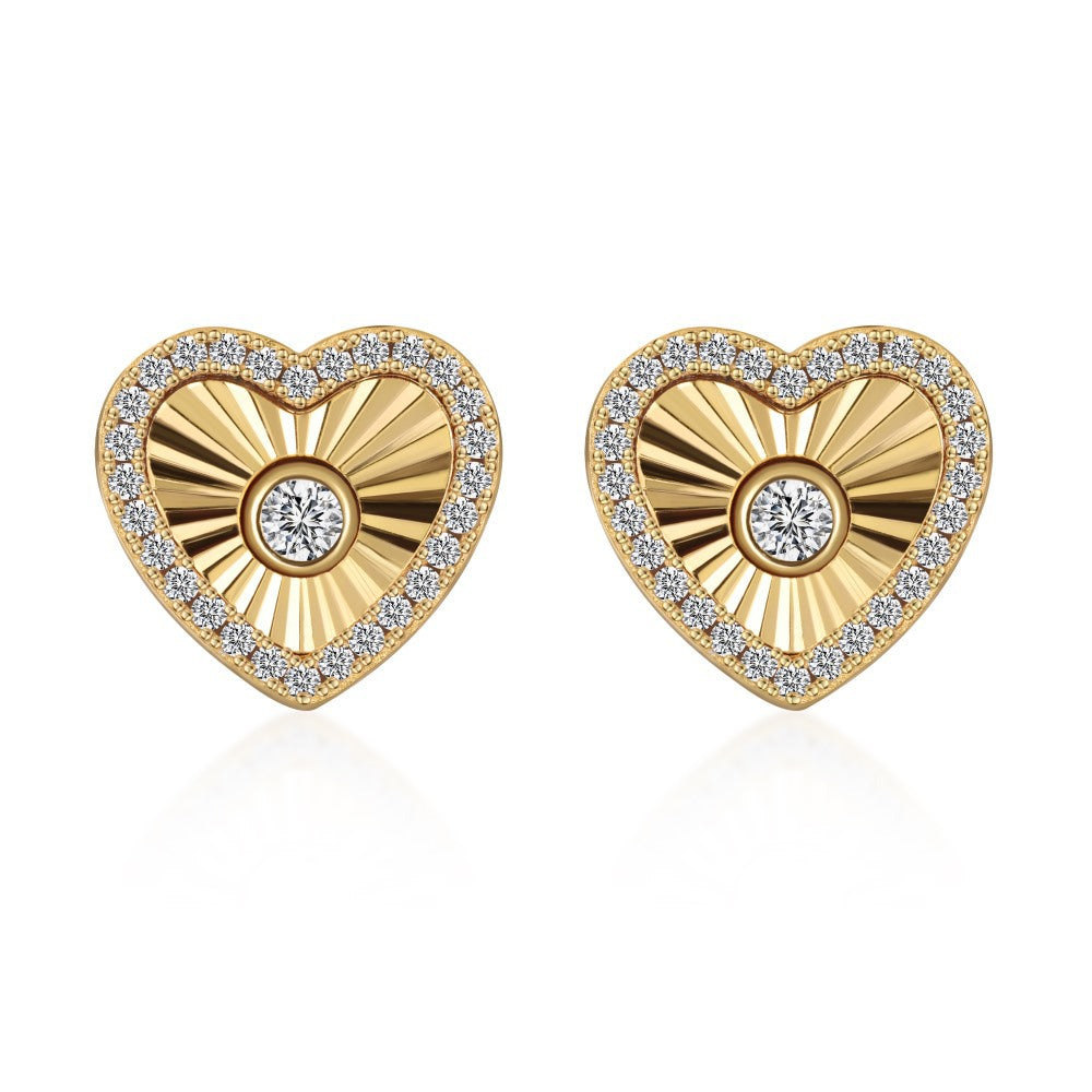 Perla Texture Heart Earrings - camillaboutiqueshop
