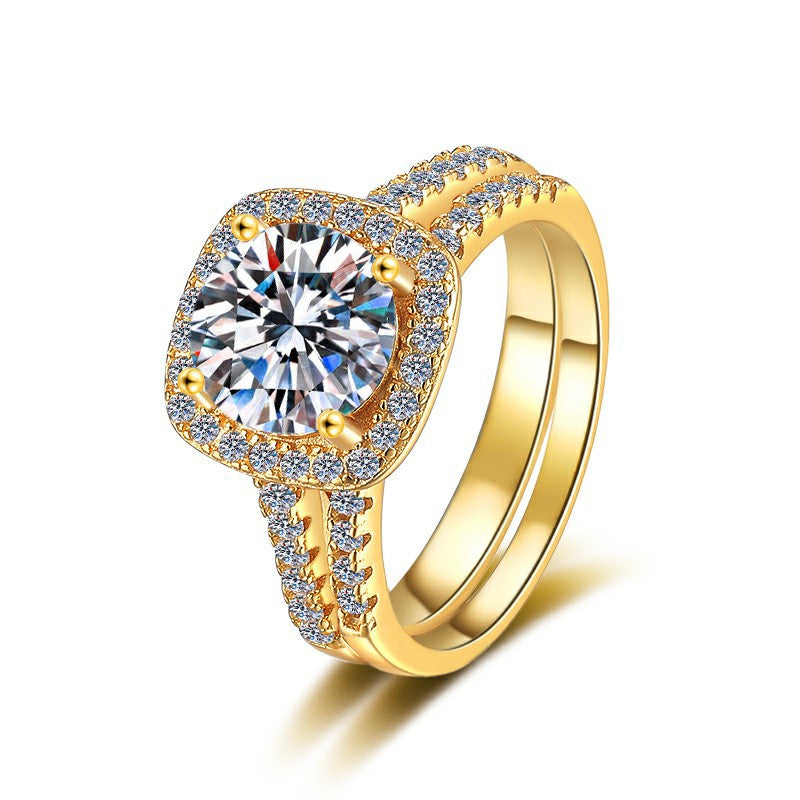 'LONDON' MOISSANITE RING SET -camillaboutiqueshop