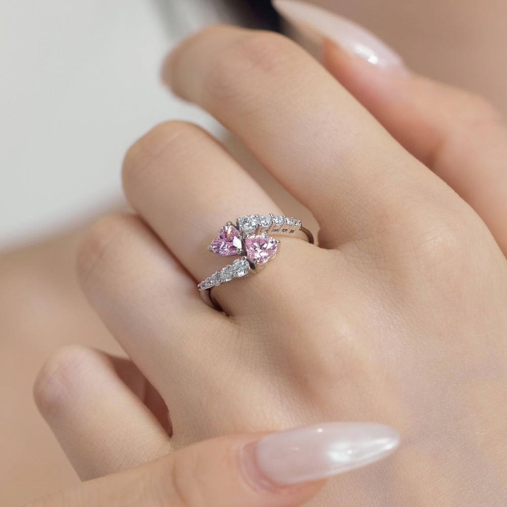 Double Heart Ring - camillaboutiqueshop