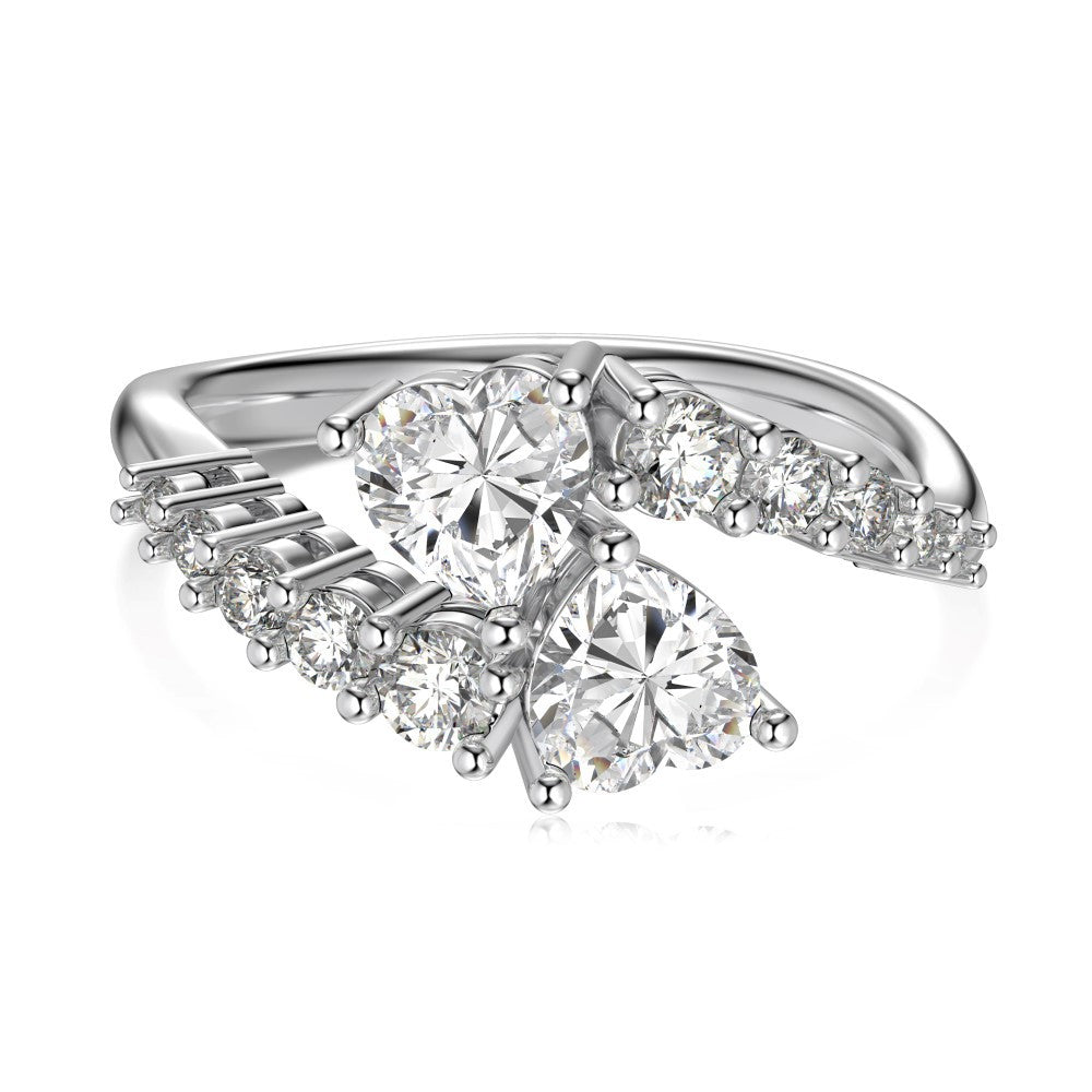Double Heart Ring - camillaboutiqueshop