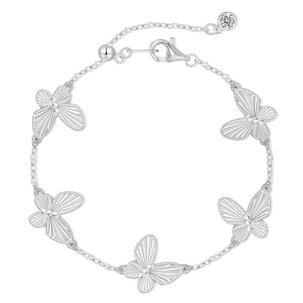 Sterling Silver Dreamy Butterfly Bracelet