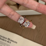 Diamond HK Ring & Earrings -camillaboutiqueshop